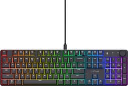 Trust GXT 866 Torix - Gaming Toetsenbord - Mechanisch met Lineaire Huano Switches - Full-size - RGB - Bedraad - QWERTY US - Zwart — thumbnail 1