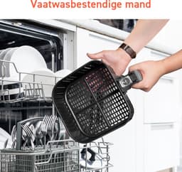 Cosori XL Airfryer - Heteluchtfriteuse 5.5 liter - Inclusief Spiezenrek en 5 Spiezen - met App Connectie – Zwart — thumbnail 3