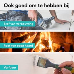 Rolfstone Air Balance XL Luchtreiniger – HEPA 13 + koolstoffilter – CADR 460 m³/u – Voor ruimtes tot 144 m² – Vermindert stof en pollen – 3 standen + turbo + slaapstand + automatische stand – Luchtkwaliteitsindicator — thumbnail 5