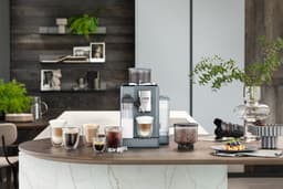De'Longhi Rivelia - volautomatische espressomachine met LatteCrema Hot melkopschuimer en Bean Switch System - Pebble Grey - EXAM440.55.G — thumbnail 2