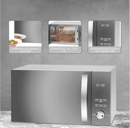 Combimagnetron Met Hetelucht - Combi Oven Magnetron Hetelucht 3-in-1 Functie - Combi Oven Magnetron Vrijstaand Met Grillfunctie - 23 Liter — thumbnail 5