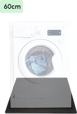 Bodo® - Stapelkit & Anti trillingsmat voor Wasmachine en Droger - Tussenstuk met Uitschuifbare Opberglade - Wit — thumbnail 19