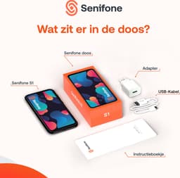 Senifone S1 Senioren Smartphone - Zwart - Voor Ouderen - 64GB - WhatsApp & SOS Functie — thumbnail 3