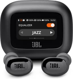 JBL Live Buds 3 - Draadloze Noise Cancelling Oordopjes - Bluetooth Oortjes - In-ear - Smart Charging Case met Display - 40 uur batterij - Zwart — thumbnail 1