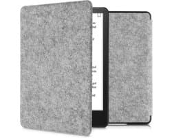 kwmobile hoes geschikt voor Amazon Kindle Paperwhite 11. Generation 2021 - e-reader beschermhoes van vilt - lichtgrijs