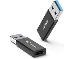 Sounix USB C naar USB Adapter - 10Gbps - USB 3.1 GEN 2 - 2 Stuks - Quest 3 (link kabel) - Converter voor PC, Laptop, lader, Power Bank