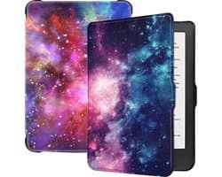 Hoes Geschikt voor Kobo Clara HD Hoesje Bookcase Cover Hoes - Hoesje Geschikt voor Kobo Clara HD Hoes Cover Case - Galaxy