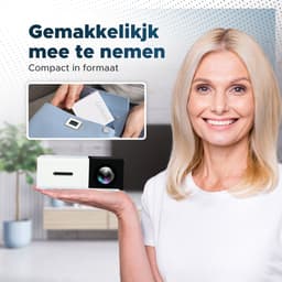 Beamer - Mini Beamer – draagbaar – projector – zwart — thumbnail 5