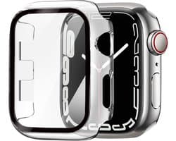 Strap-it Geschikt voor Apple Watch PC hard Case - geschikt voor Apple Watch 7 / 8 / 9 - 41 mm - transparant - hoesje - beschermhoes - protector - bescherming