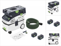 Festool CTMC MIDI I-Basic accu mobiele stofafzuiger 36 V ( 2x 18 V ) stofklasse M + 2x accu 5,0 Ah - zonder oplader — thumbnail 1