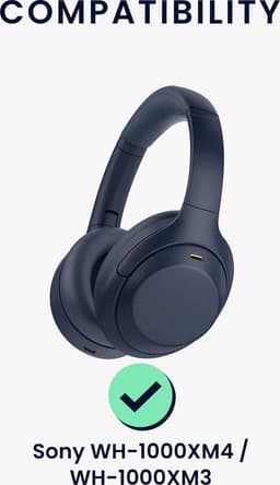 kwmobile hoes geschikt voor Sony WH-1000XM4 / WH-1000XM3 / Jabra Evolve 20 - 21,5 x 16 cm - Beschermhoes voor headset in zwart - Van neopreen — thumbnail 3