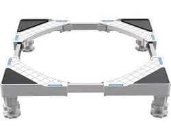 Wasmachine verhoger - Verstelbaar - Universeel - Transportroller - Wasmachine Ombouw - Wasmachinehouder - Wasmachine verhoger
