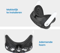 YONO Elite Strap Set geschikt voor Meta Quest 3 - Hoofdband Case met Covers - Oculus Hoofdkussen Cover VR Bril - Accessoires — thumbnail 3
