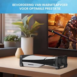 YONO Standaard Horizontaal en Verticaal geschikt voor Playstation 5 SLIM - PS5 Stand 2in1 - Accessoires - Houder - Zwart — thumbnail 5
