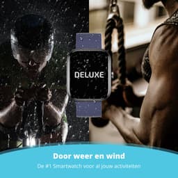 Nexvex® Deluxe Smartwatch voor Heren - Sporthorloge met Hartslagmeter - Bloeddrukmeter - Stappenteller - Sport Horloge met Belfunctie - Smart Watch Saturatiemeter - Zaklamp - Bluetooth Activity Tracker - Android/iOS - 2.0 Inch - Blauw — thumbnail 5