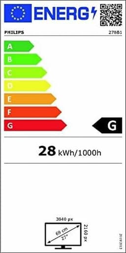 Philips B Line 278B1/00 LED display 68,6 cm (27") 3840 x 2160 Pixels 4K Ultra HD Zwart — thumbnail 15