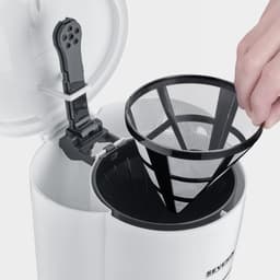 Severin KA 4323 Filter-koffiezetapparaat - met afwasbaar permanent filter - 900 Watt - Wit — thumbnail 3