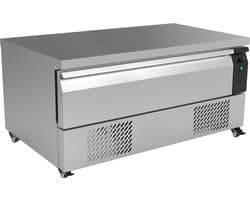 Combisteel Koel-/vrieswerkbank - Laag Model - 116L - 1 Lade (3x 1/1 GN) - Geforceerd - Wielen - 1230x700x600mm