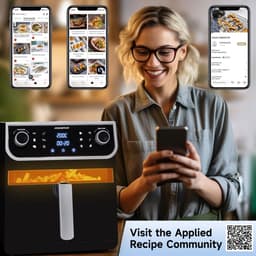 Aigostar 30I0T Joy - Airfryer XXL - Heteluchtfriteuse - 12 Automatische Programma's - 8L - Zwart — thumbnail 10