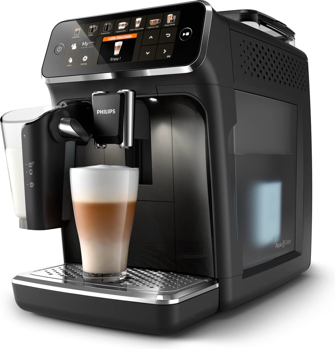 Philips LatteGo 5400 serie EP5441/50 - Espressomachine - Zwart/RVS — afbeelding 1