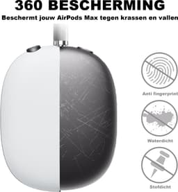 MY PROTECT - Siliconen Cover Case geschikt voor Airpods Max - Wit — thumbnail 2