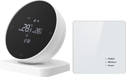 Thermostaat | Wifi | Touchscreen bediening | Opbouwmontage | CV installatie | Tuya Smart Life | Spraakbesturing | Zwart/Wit — thumbnail 2