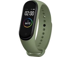 Kiraal Nova - Stappenteller - Activity Tracker - Temperatuurmeter - Bloeddrukmeter - Hartslagmeter - Smartwatch - Horloge - Heren - Dames - Nederlandse Handleiding - Legergroen