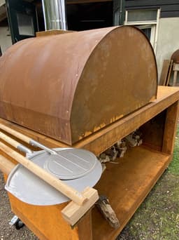 BEEK - Corten 90 - pizzaoven - houtgestookt - Cortenstaal - tot 4 pizza's tegelijk — thumbnail 2
