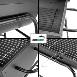 MaxxGarden Houtskoolbarbecue - Houtskoolbbq - cilindervorm - 90x90 cm — thumbnail 5