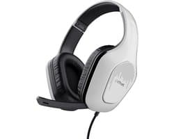 Trust GXT 415PS Zirox - Gaming Headset - voor PS5 - Bedraad - 50mm Drivers - Over-ear - Wit