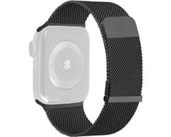 RVS | Milanese Smartwatch Band | Geschikt Voor Apple Watch | Stalen Magnetische Horlogeband | Stalen Bandvervanging van Roestvrij staal | Horlogeband Accessoires | Geschikt Voor Apple Watch | 42mm / 44mm / 45mm | Zwart