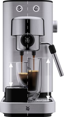 WMF Lono - Pistonmachine - RVS - 15 Bar - Melkopschuimer - Compact Design — thumbnail 5