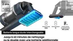Samsung VS20B75B1R4/WD Bespoke Jet draadloze steelstofzuiger — thumbnail 2