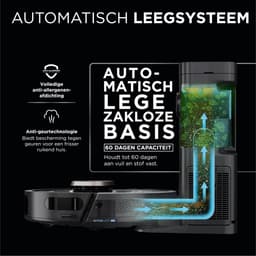 Shark PowerDetect Robotstofzuiger met Leeg/Laadstation - Uitgebreide 360° Laser Navigatie - Met App en Anti-Geurtechnologie - Voor Huisdieren - RV2820VEEU — thumbnail 4