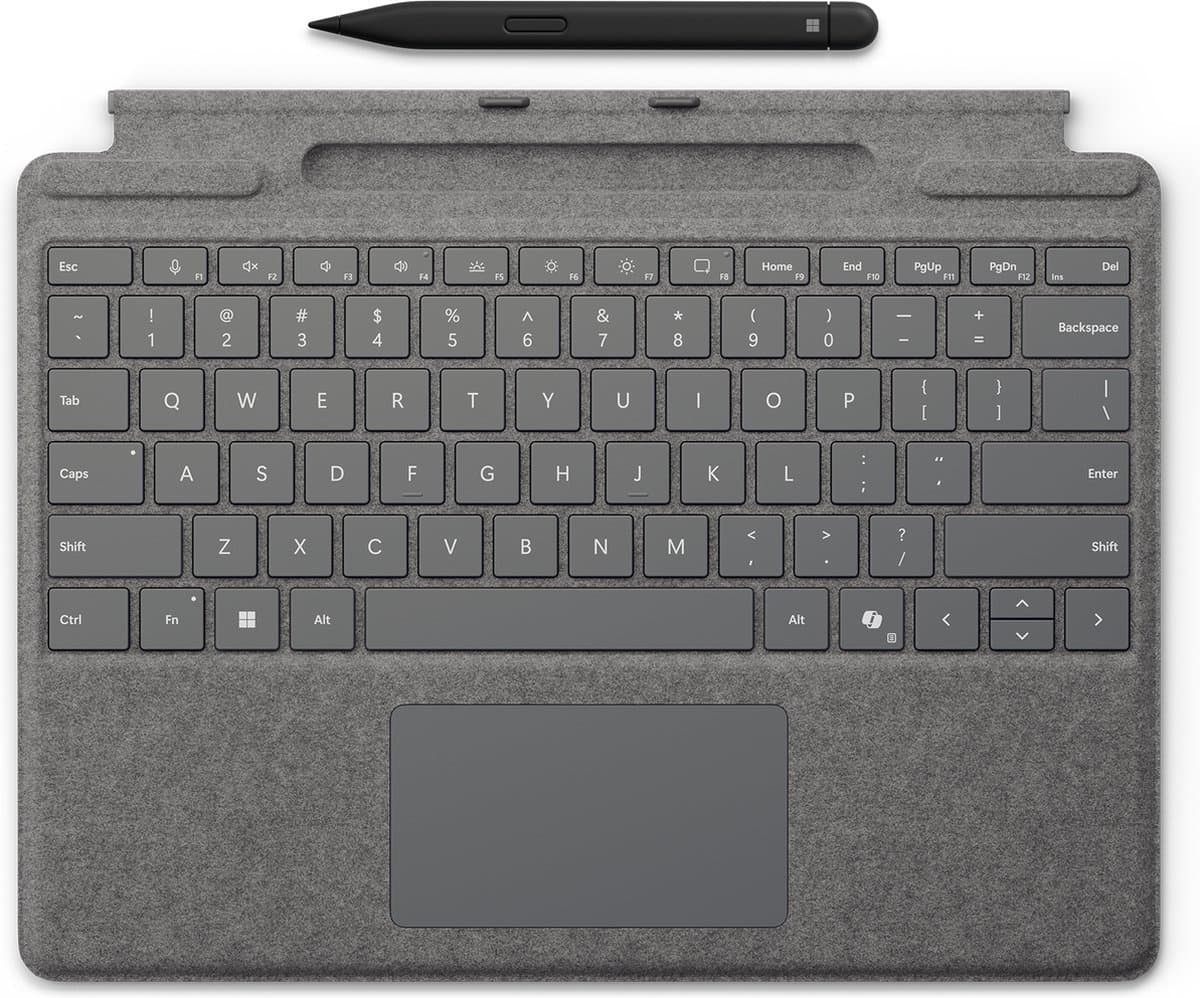 Microsoft Surface Pro Keyboard Cover met Slim Pen - Platina — afbeelding 1