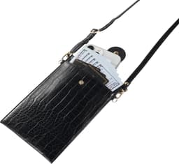 Stravo Kleine Crossbody Mobiele Telefoon Portemonnee voor Vrouwen - Stone 2# - Wit - Lichtgewicht Schoudertas met Creditcardvakken, Meisjes Steen Getextureerde Echte Leren Telefoontas voor iPhone/Samsung/Huawei/Google/etc Telefoon binnen 7 Inch — thumbnail 5