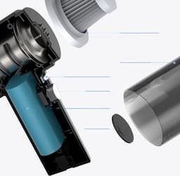 Handheld Car Vacuum Cleaner - 120W 5500Pa Strong Suction - Wet and Dry Dual Use — thumbnail 5