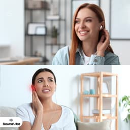 SoundVibe® - Earbuds Draadloos Met Noice Cancelling - Wit - Bluetooth Oordopjes - Noice Cancelling Hoofdtelefoon - LX-10 Earpods met Scherm - Werkt Met Apple En Android - Earpods USB C - Wireless Earphons - Oortjes Draadloos — thumbnail 5