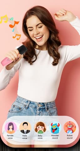 Karaoke Set - Kinderen - 2 Microfoons - Bluetooth - Lichtshow - Roze — thumbnail 3