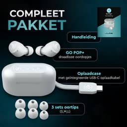 JLAB Go Pop + In-ear Draadloze oordopjes Met Noise-cancelling Wit — thumbnail 5