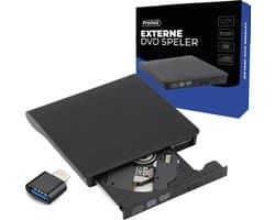 Externe DVD Speler Premes - USB 3.0 - DVD’s & CD’s Branden en Lezen - DVD Speler Laptop - Externe DVD Speler voor Laptop - Geschikt voor Windows 11 - Mac OS - Externe CD Speler - DVD Brander - CD Brander - Portable