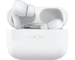 Bluetooth Oordopjes - Draadloze oortjes - Oortjes draadloos - Geschikt voor iPhone 12/13/14/15/16 Plus, Pro, Pro Max, iPad Pro, Air, 2022 en Samsung Galaxy A55, S24, Samsung Tablet S9 Plus, A9 etc. - Noise Cancelling - Bluetooth 5.3 - Wit