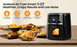 Acekool - Airfryer - Airfryers - Airfryer xl - Air Fryer - Heteluchtfriteuse - Hetelucht Oven Airfryer - Hetelucht - Heteluchtfriteuse xl - 4.5L — thumbnail 2