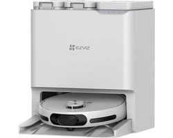 EZVIZ RS20 Pro - Robotstofzuiger met Dweilfunctie - 7200 Pa Zuigkracht, Laser Navigatie, 0,35 L Stofreservoir, 220 min Accu - Automatisch Stofreservoir Legen - Wi-Fi Appbediening - Compatibel met Google Assistant & Alexa