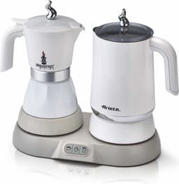 Ariete Percolator en Melkopschuimer - Italiaans koffiezetapparaat & Melkopschuimer - 20cl - 500W - Wit — thumbnail 1