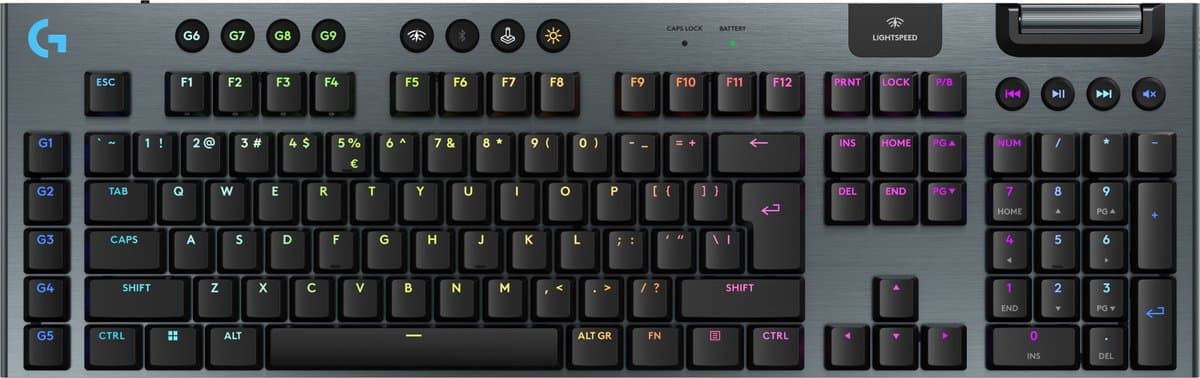 Logitech G915 X Lightspeed - Draadloos Gaming Toetsenbord - Tactile - Qwerty - Zwart — afbeelding 1