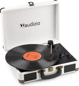 Platenspeler Bluetooth IN/OUT - Audizio RP116CR - 2025 model - Retro platenspeler met speakers - Crème — thumbnail 1
