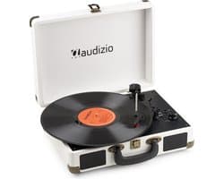 Platenspeler Bluetooth IN/OUT - Audizio RP116CR - 2025 model - Retro platenspeler met speakers - Crème
