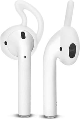 CHPN - Covers voor AirPods - Geschikt voor Apple AirPods - Anti-slip Oordopjes - Siliconen - 1 Paar - Wit - AirPods niet verliezen — thumbnail 2