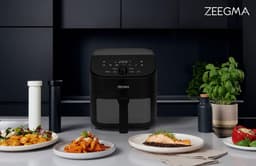 Zeegma Knapper Chef - Airfryer XL - Vetvrij - 6,5 L - Zwart - 10 programma's - 1600 W - Snelle opwarming tot 60s - Antislippoten — thumbnail 13